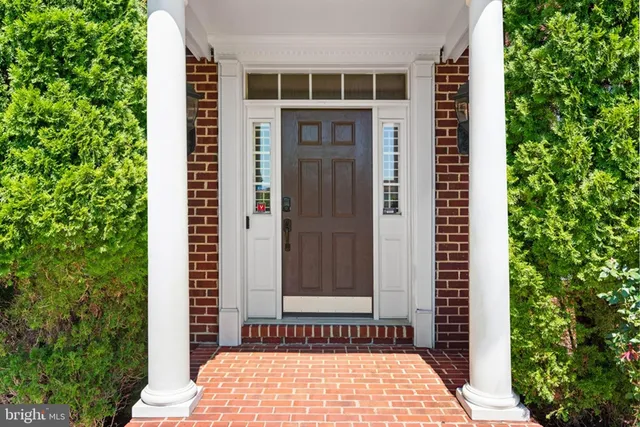 a view of front door of house