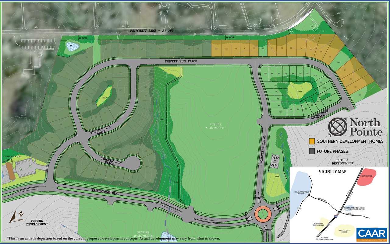 3490 Thicket Run Place Charlottesville, VA 22911 - Photo 22 of 36 a view of a swimming pool with a back yard