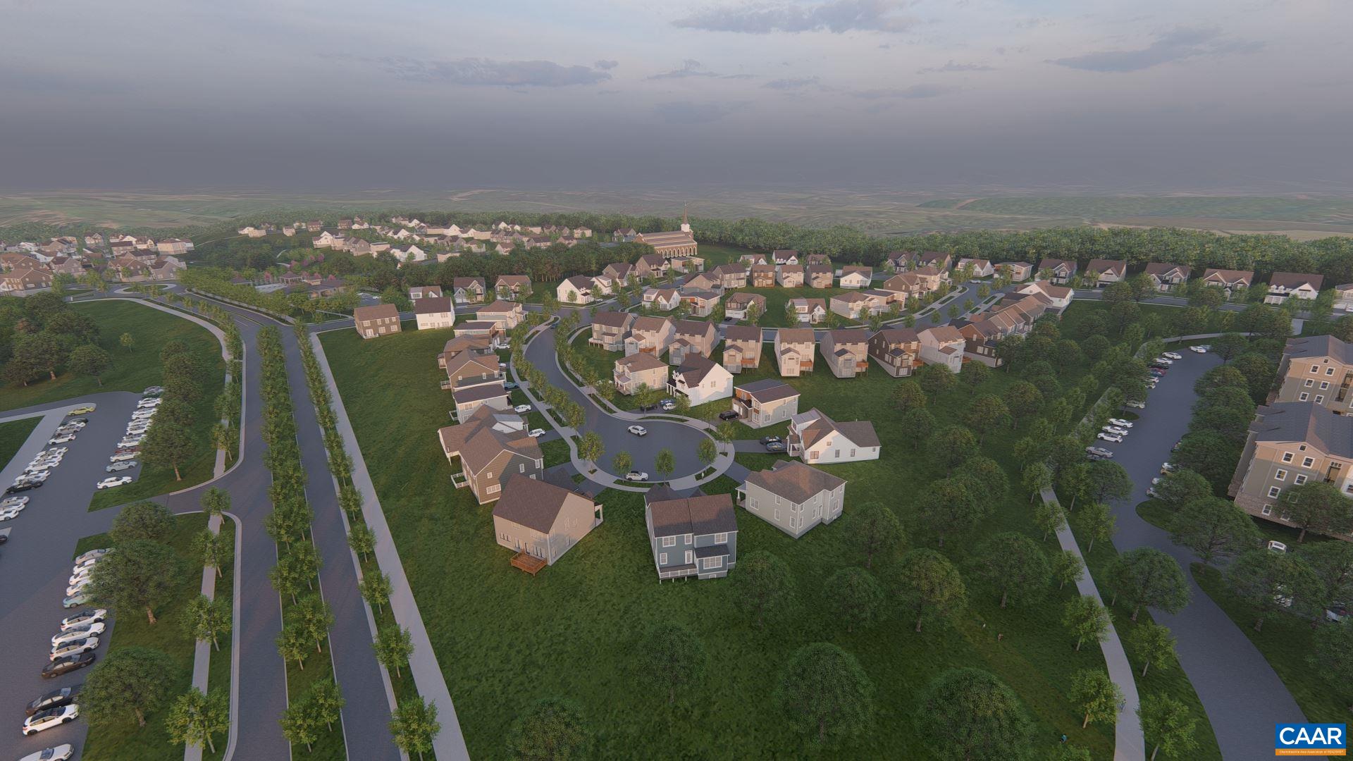 3490 Thicket Run Place Charlottesville, VA 22911 - Photo 32 of 36 an aerial view of a house with a yard