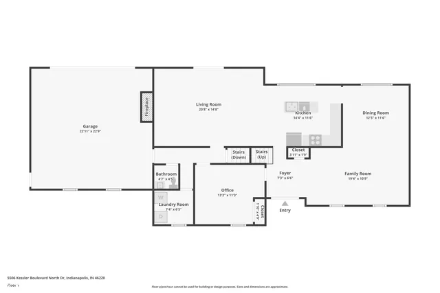 $415,000 | 5506 Kessler Blvd Drive North, Indianapolis, IN 46222