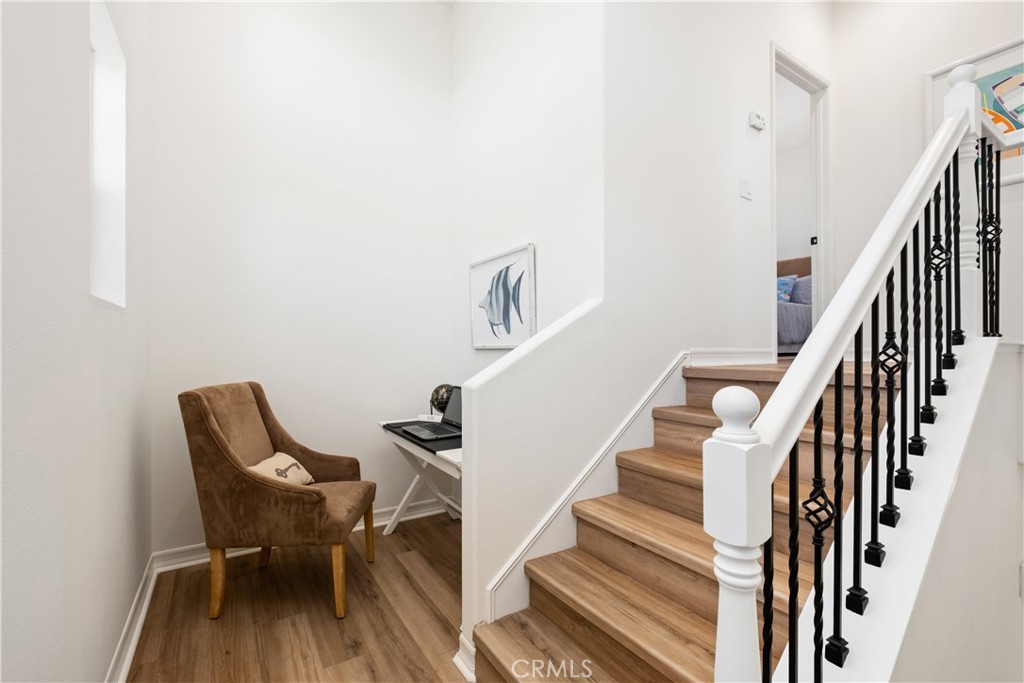 27 Reese Creek Ladera Ranch, CA 92694 - Photo 24 of 40 a view of entryway and hall with wooden floor