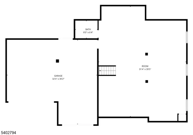 an aerial view of a house with a swimming pool