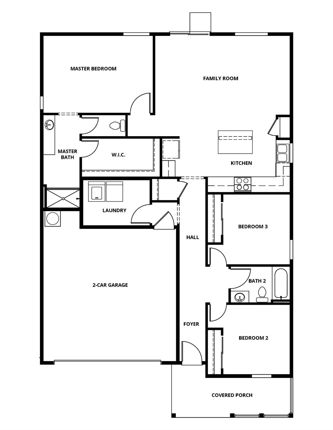 816 Chatham Lane Patterson, CA 95363 - Photo 15 of 15 a picture of a floor plan