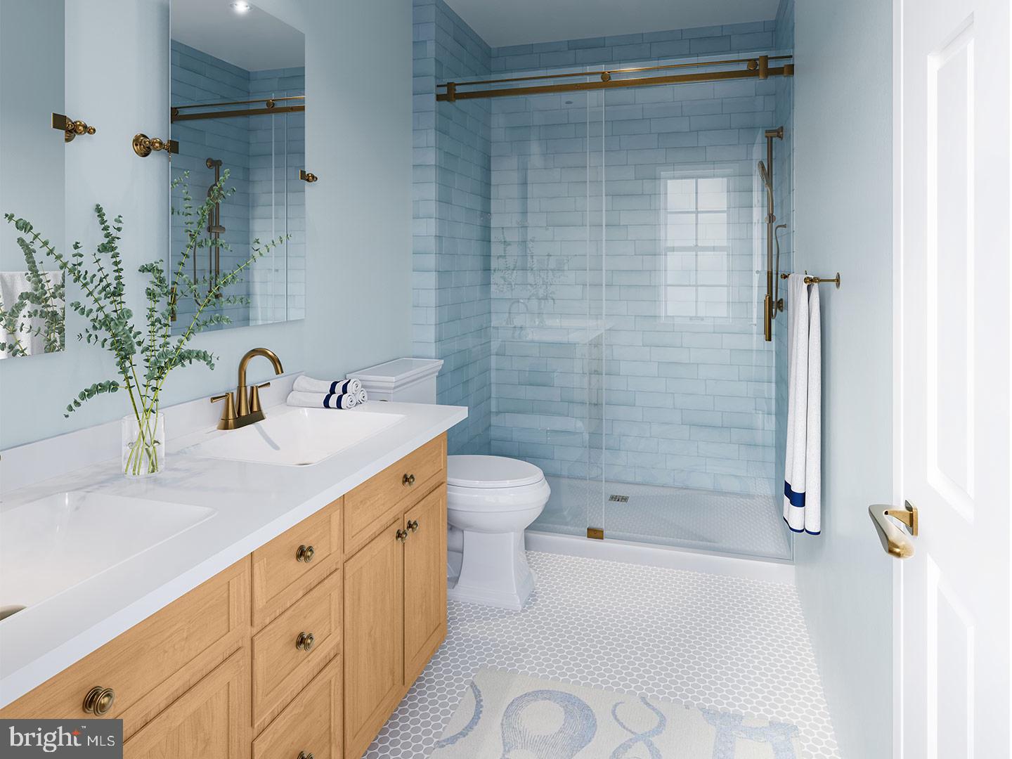 5 Ann Street Carlisle, PA 17015 - Photo 13 of 17 a bathroom with a granite countertop sink a toilet and shower