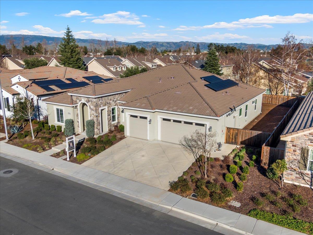 7842 Cinnamon Way Gilroy, CA 95020 - Photo 39 of 51 an aerial view of a house with porch and outdoor space