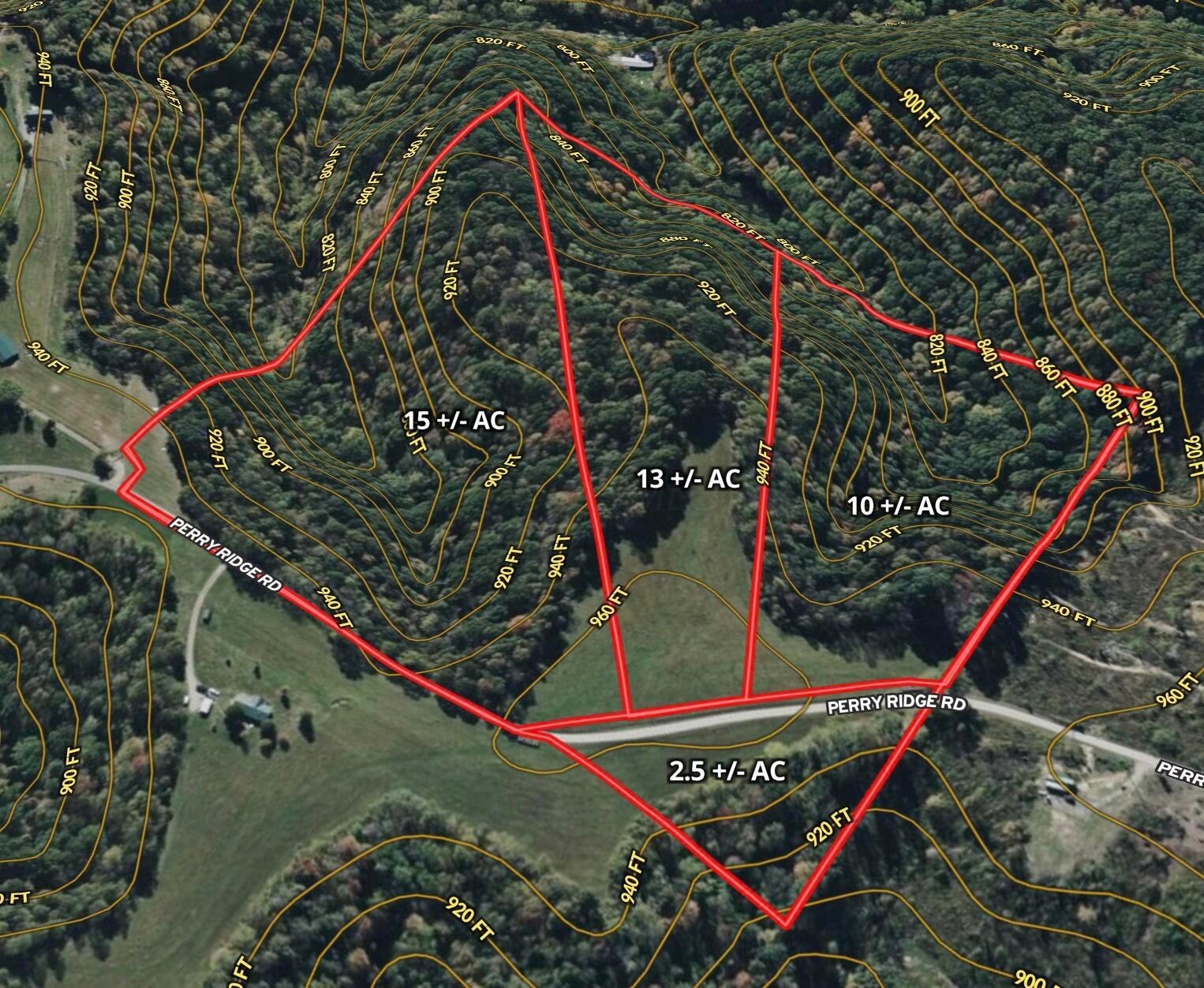 4 Perry Ridge Road Wilkesville, OH 45695 - Photo 11 of 12 Contour Lines