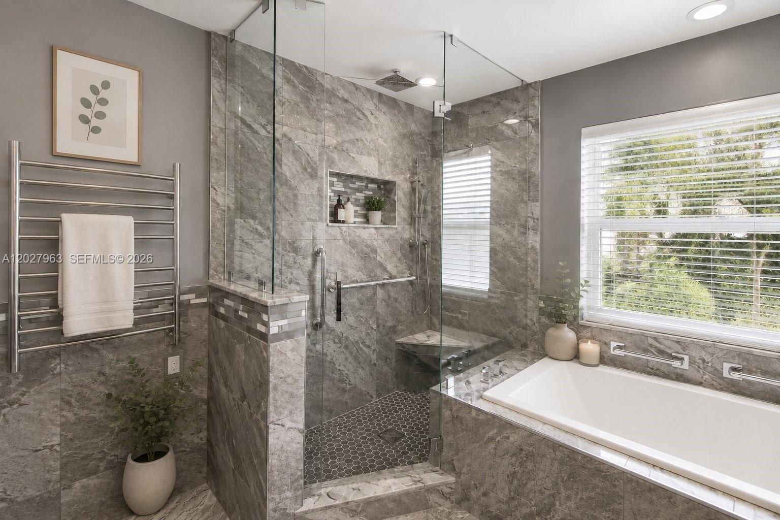 6646 Northwest 25th Terrace Boca Raton, FL 33496 - Photo 28 of 48 a bath room with a bath tub and a shower