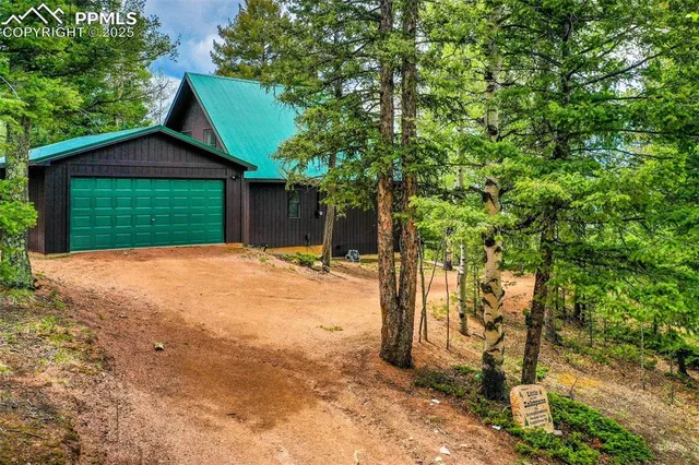 an outdoor space with furniture