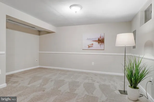 a view of an empty room