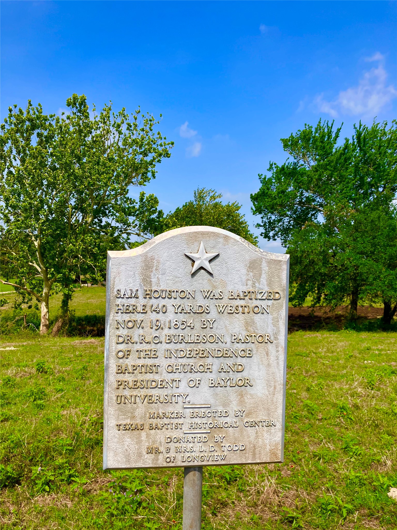 7009 Sandy Hill Road Brenham, TX 77833 - Photo 2 of 41 a view of a back yard