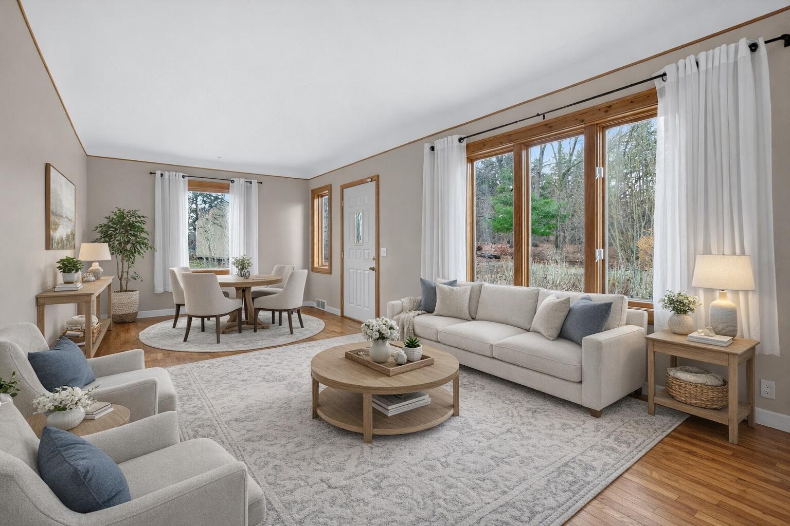 6246 Brooklyn Road Jackson, MI 49201 - Photo 10 of 72 Living Room - Virtually staged.