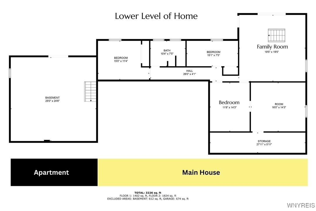 6963 Hillside Drive Pavilion, NY 14525 - Photo 48 of 48 Lower Level Floorplan