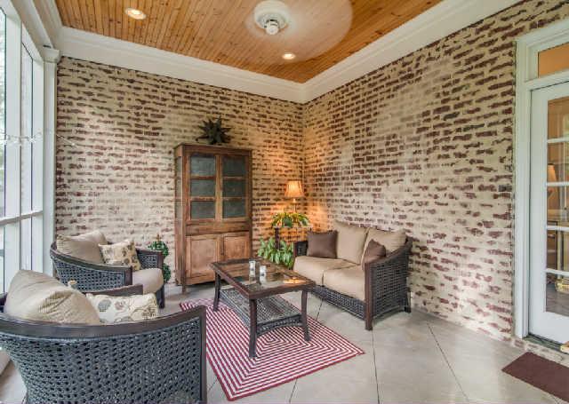 129 Alton Road Nashville, TN 37205 - Photo 11 of 20 a outdoor living space with patio furniture and a fireplace