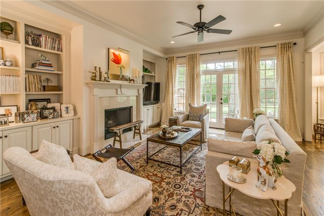 129 Alton Road Nashville, TN 37205 - Photo 3 of 20 a living room with furniture fireplace and a large window