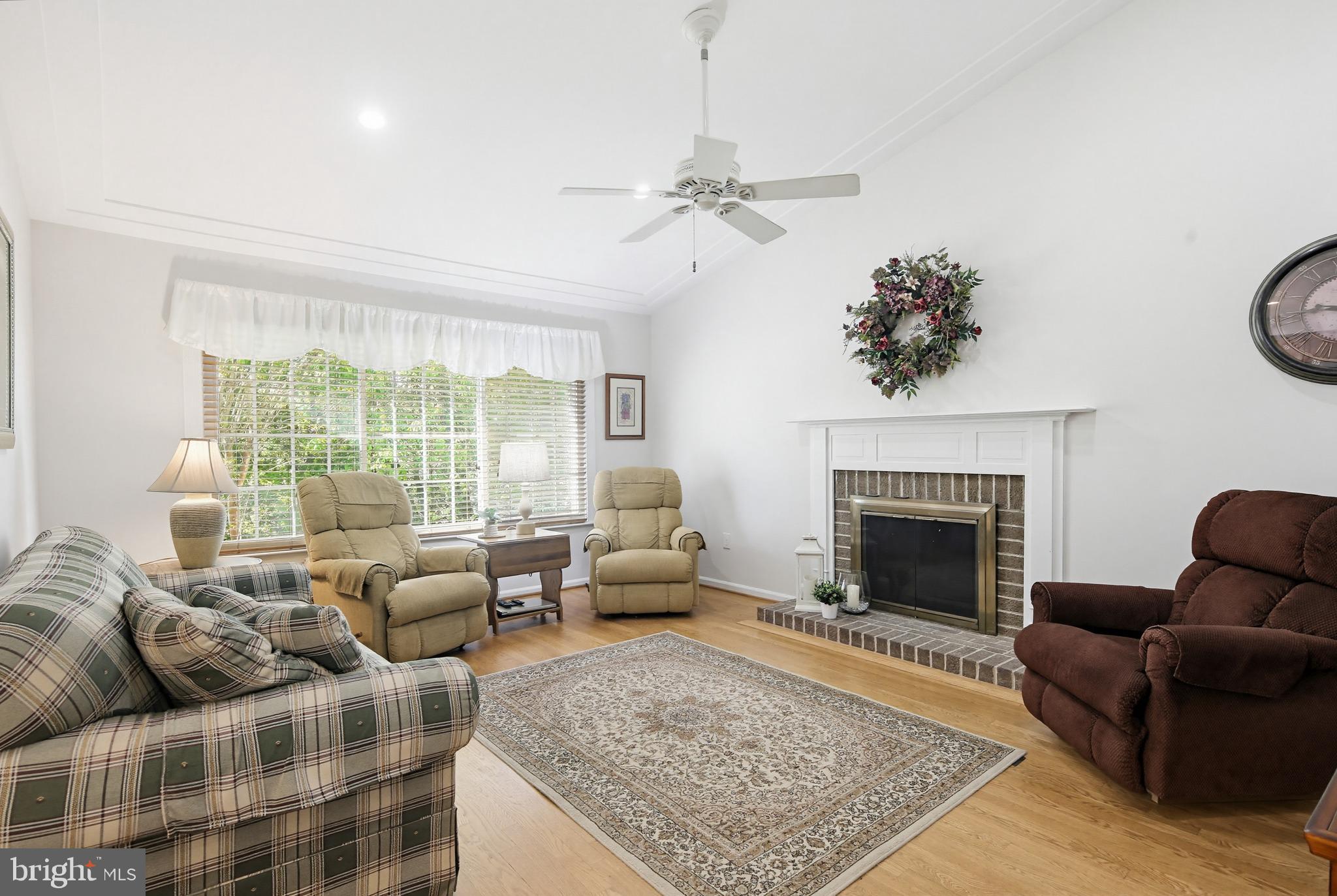 3067 Schubert Drive Silver Spring, MD 20904 - Photo 14 of 41 a living room with furniture or couch and a fireplace