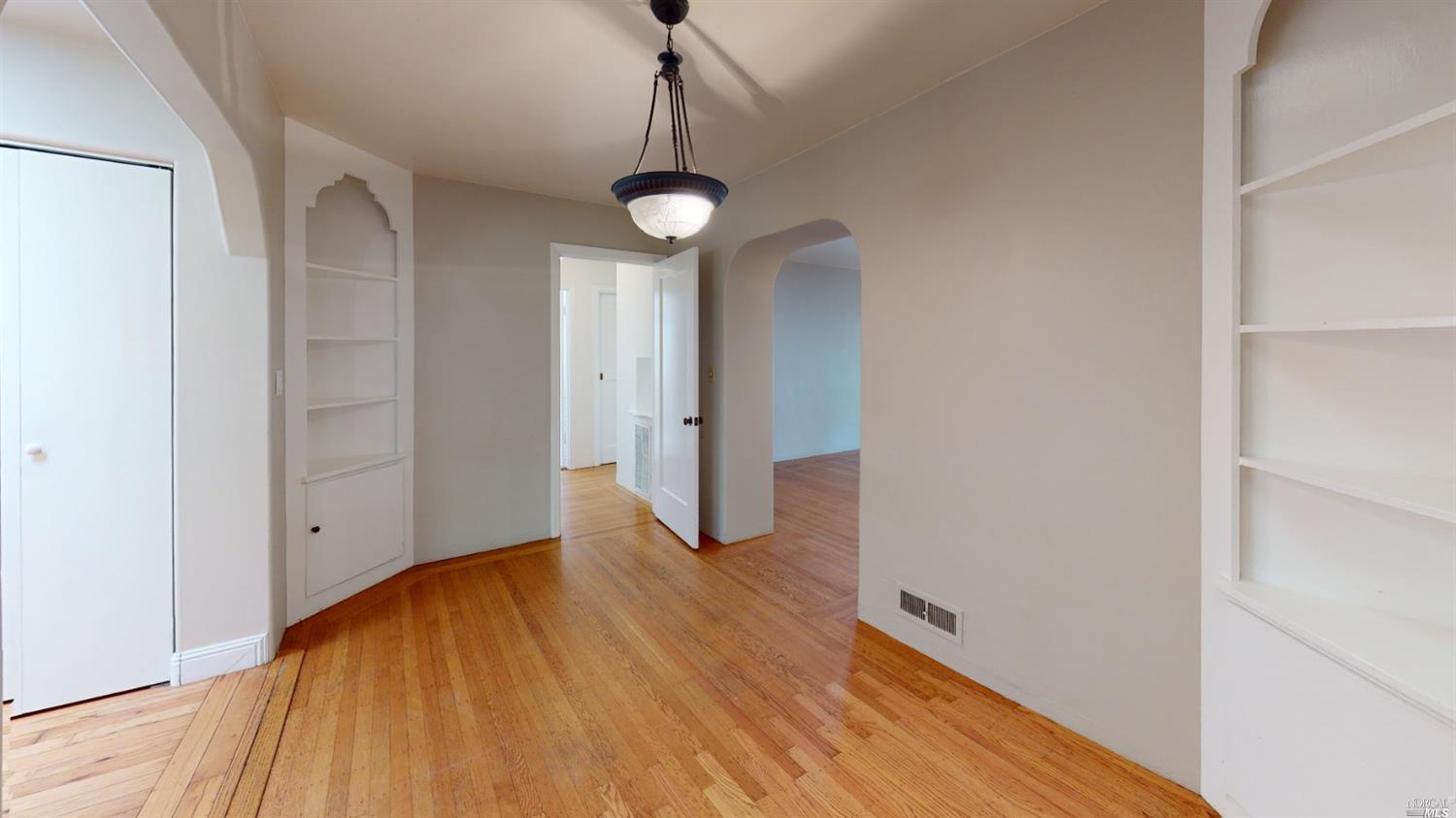 77 Homestead Boulevard Mill Valley, CA 94941 - Photo 56 of 56 a view of empty room with wooden floor and fan