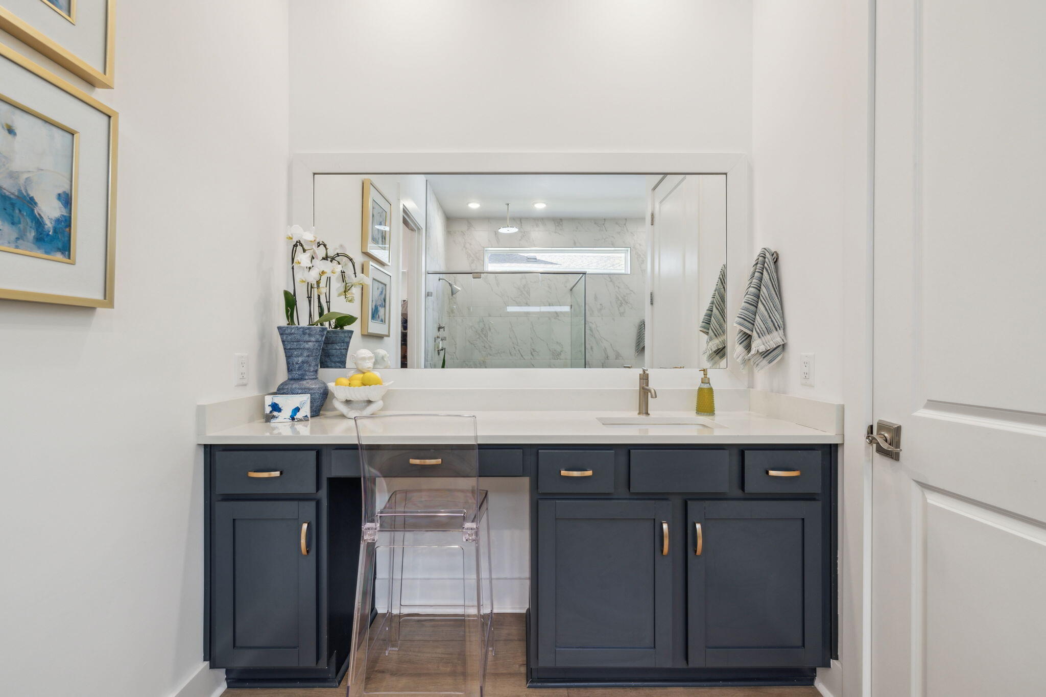 282 West Lafayette Rd Inlet Beach Inlet Beach, FL 32461 - Photo 21 of 40 a view of cabinets a sink and dishwasher with wooden floor