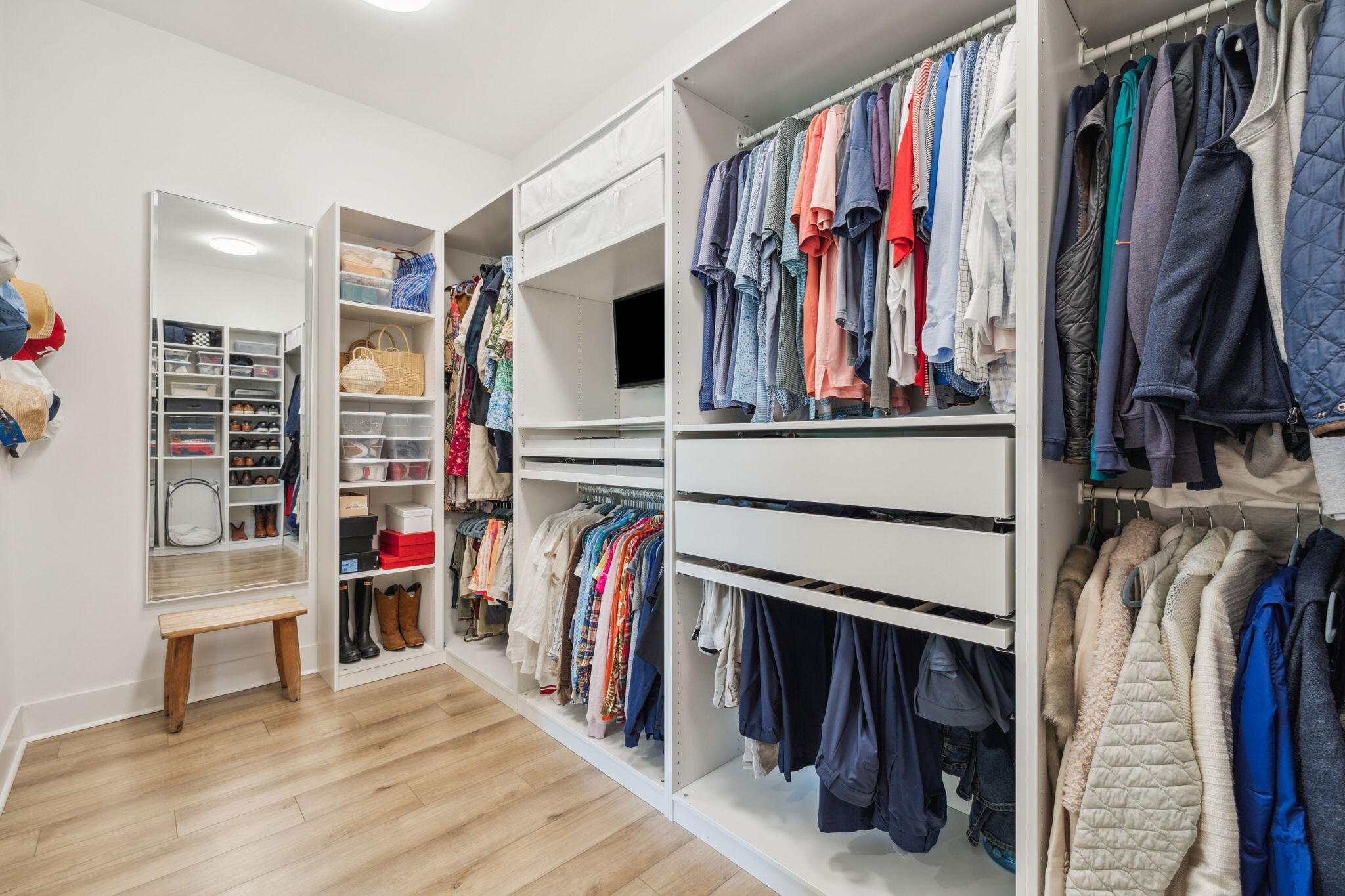282 West Lafayette Rd Inlet Beach Inlet Beach, FL 32461 - Photo 24 of 40 a view of walk in closet with clothes and shoes