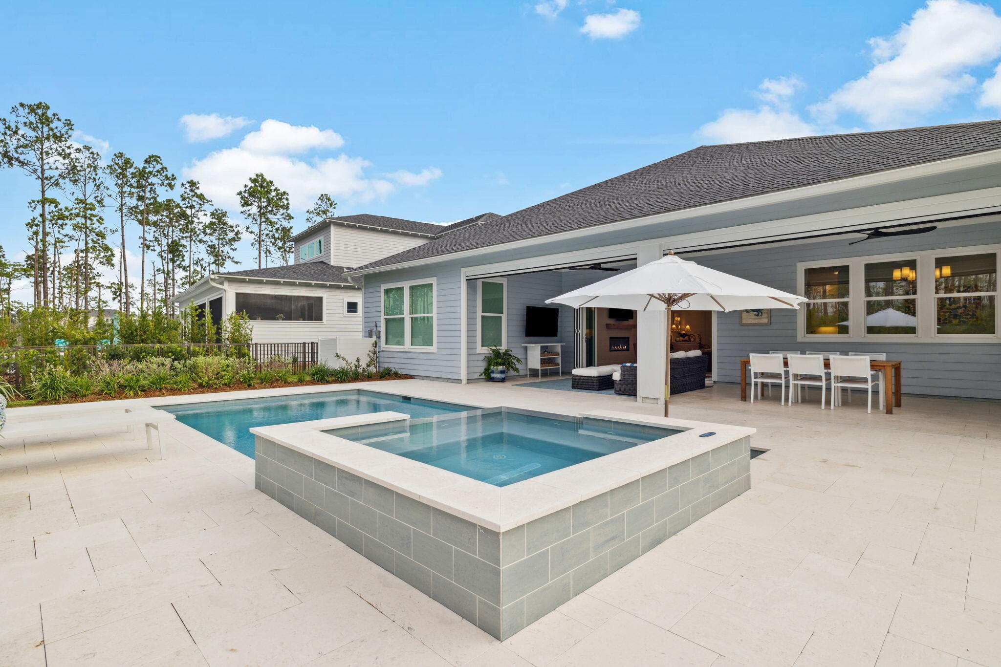 282 West Lafayette Rd Inlet Beach Inlet Beach, FL 32461 - Photo 4 of 40 a view of a house with swimming pool and sitting area