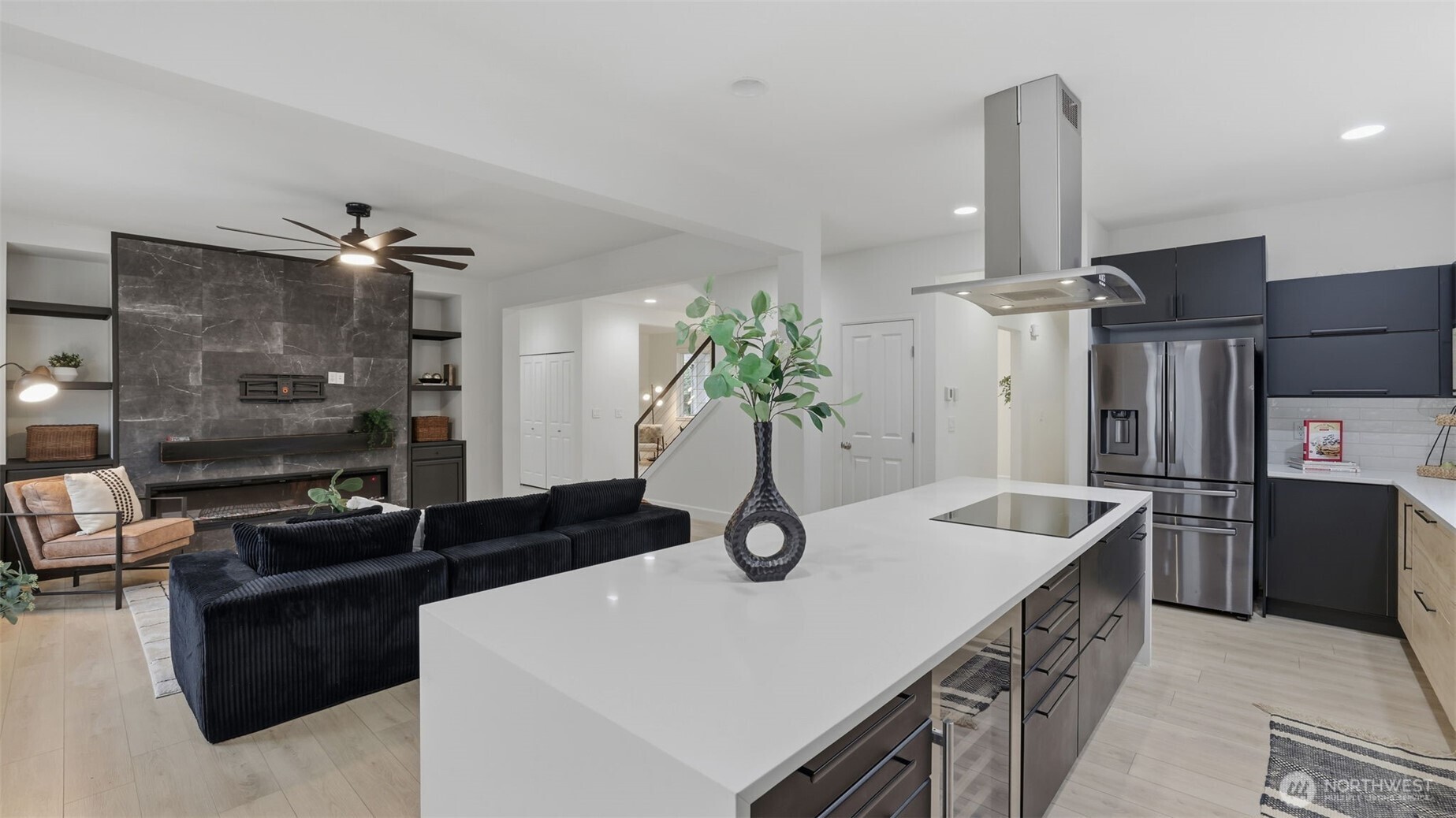 16102 Parkside Way Southeast Renton, WA 98058 - Photo 11 of 27 a kitchen with stainless steel appliances a sink and a refrigerator