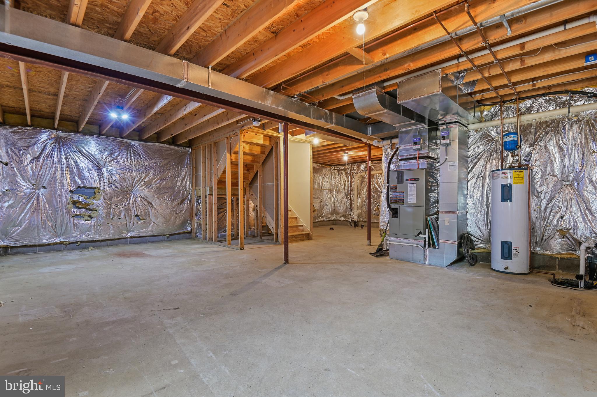 1318 Bay Ridge Avenue Annapolis, MD 21403 - Photo 31 of 41 Huge Unfinished Basement with Tall Ceilings