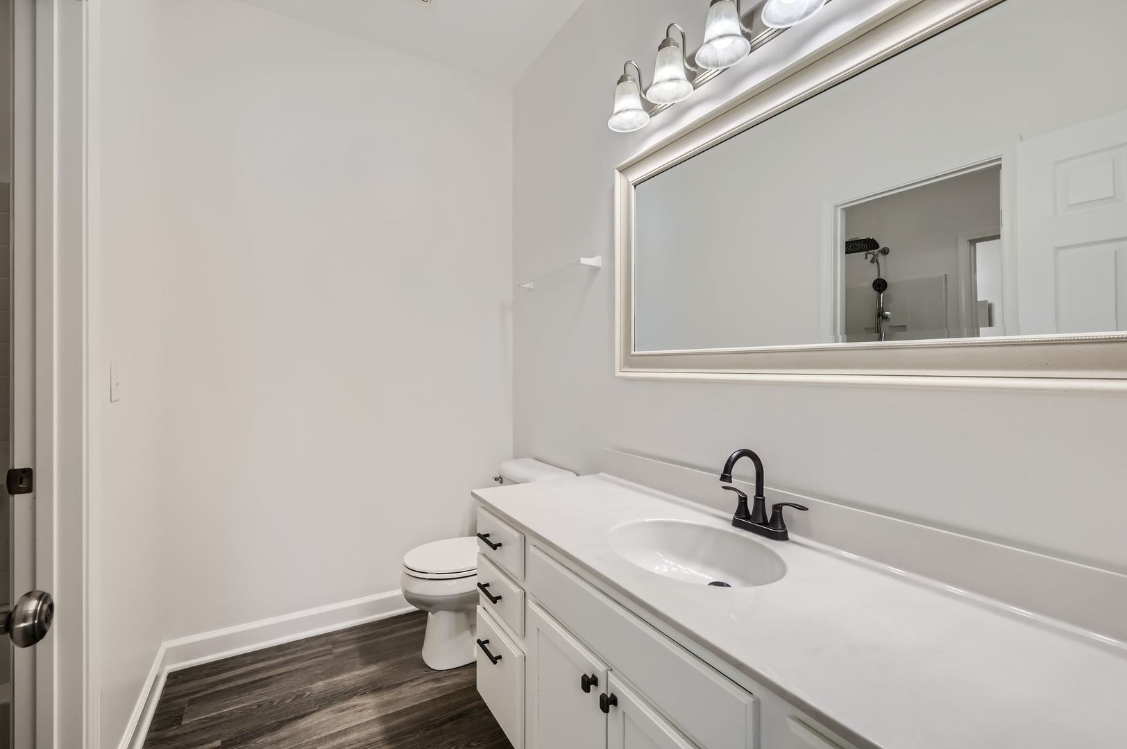 3019 Hoffman Street Plano, IL 60545 - Photo 7 of 10 a bathroom with a sink a toilet and a mirror