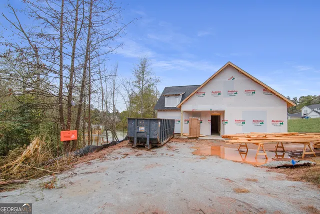 a view of a house with a patio