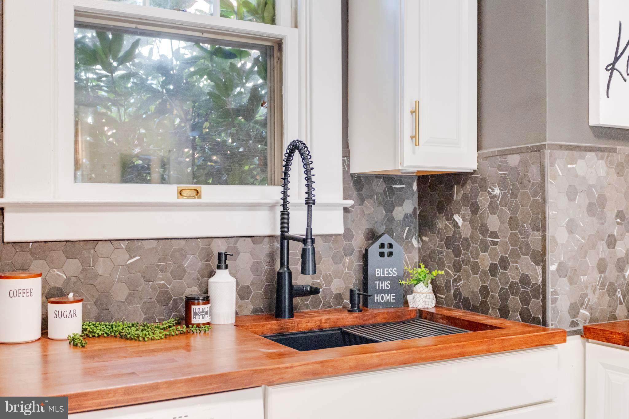 5304 Brabant Road Baltimore, MD 21229 - Photo 15 of 51 Butcher Block Countertops and Updated Sink