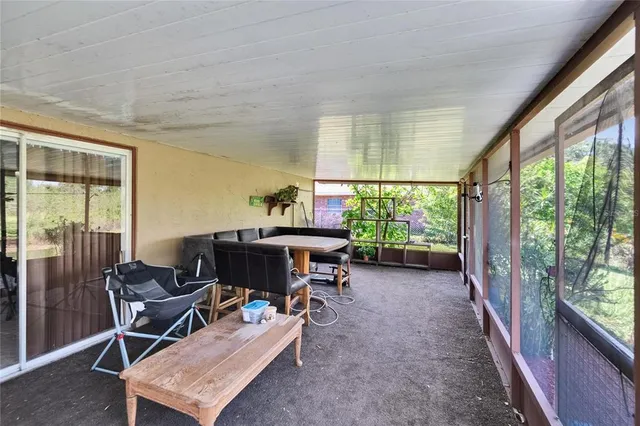 a room with furniture