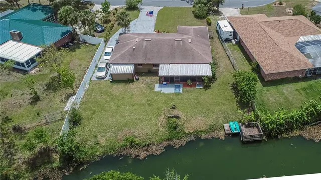 an outdoor space with seating