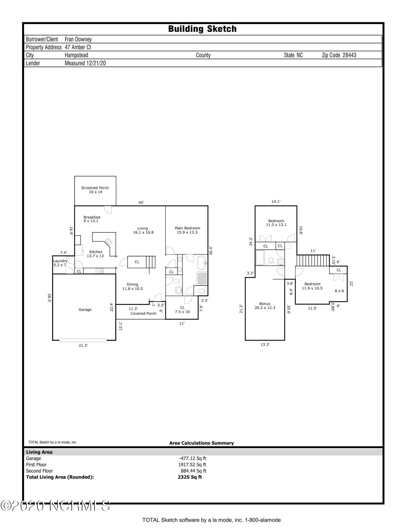 47 Amber Court Hampstead, NC 28443 - Photo 55 of 55 Floor Plan 47 Amber Ct