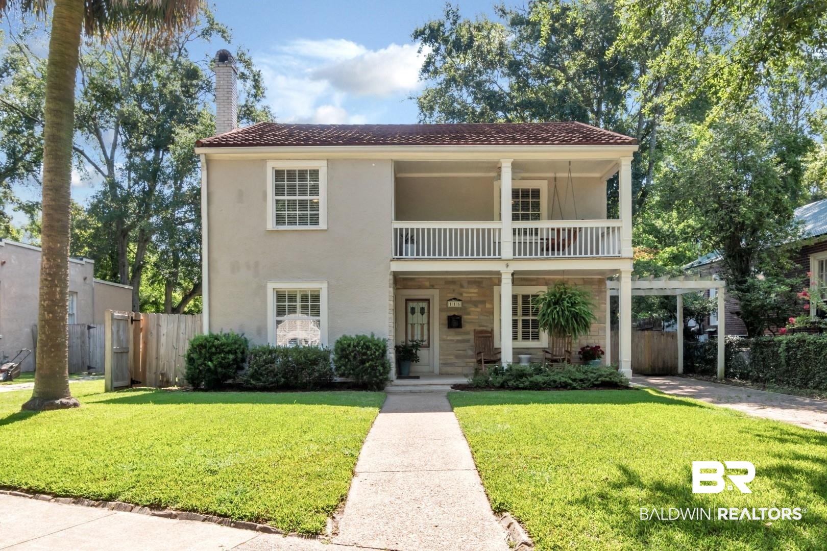 116 Florence Place Mobile, AL 36607 - Photo 1 of 41 Mediterranean / spanish-style house with a balcony and a front yard