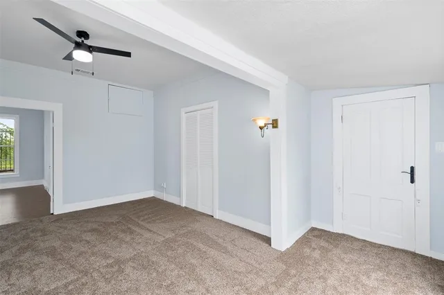 a view of an empty room