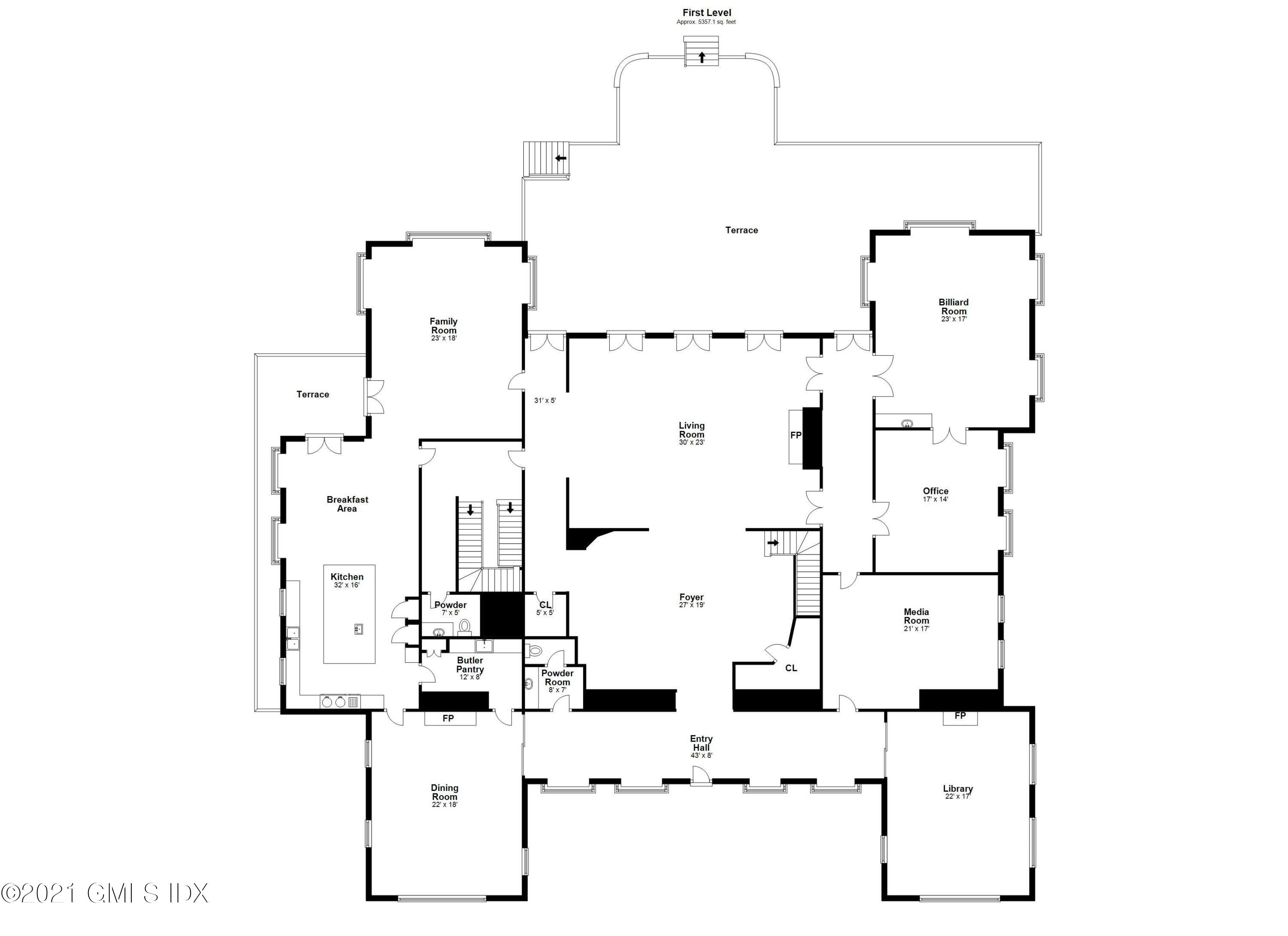 18 Lower Cross Road Greenwich, CT 06831 - Photo 37 of 40 a picture of floor plan