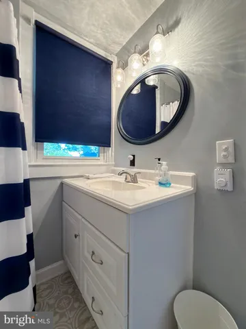 a view of a room with rack on the wall