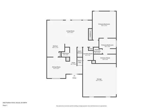 $492,500 | 3432 Fielders Point Road, Dacula, GA 30019
