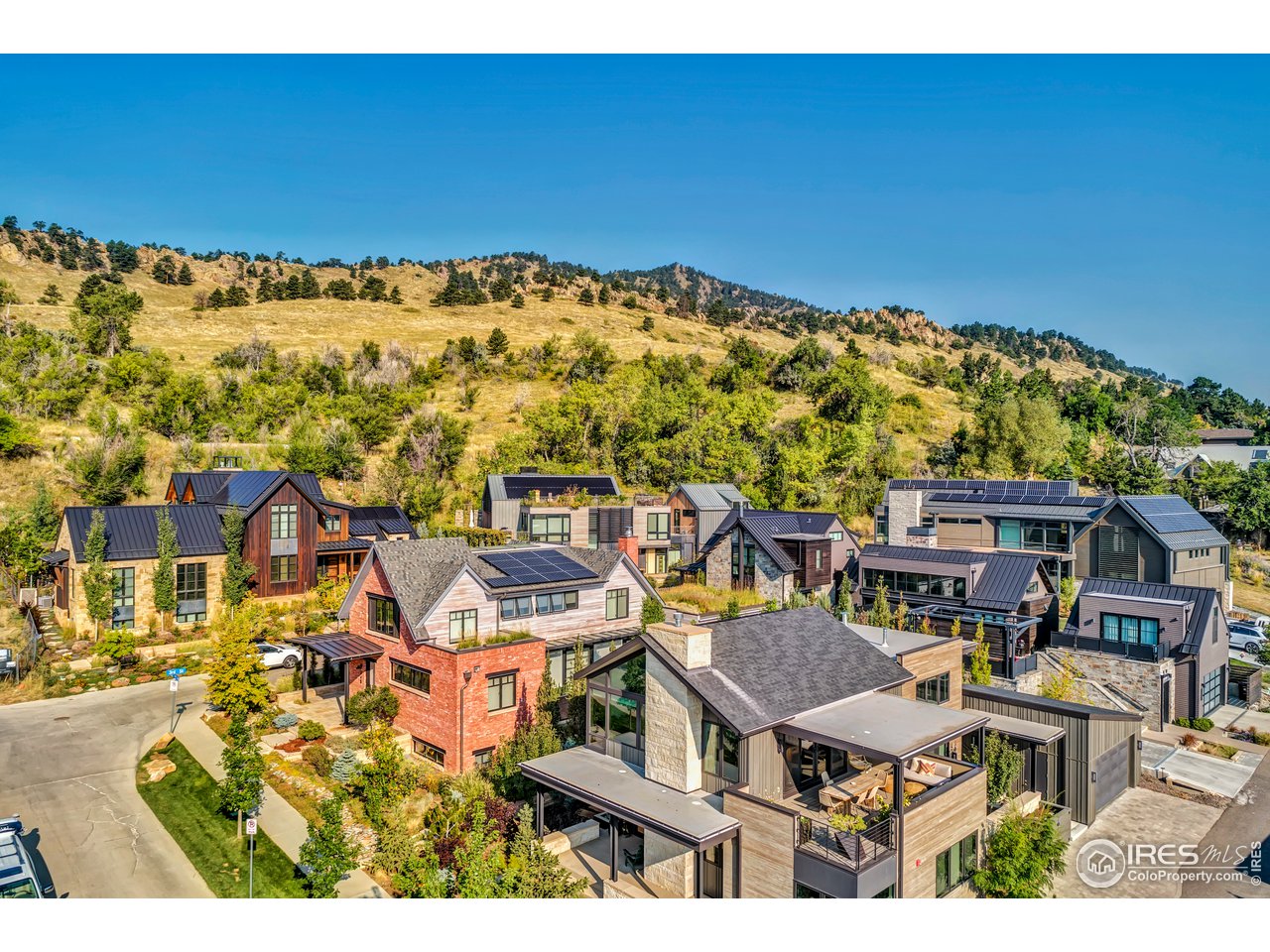 2555 3rd Street Boulder, CO 80304 - Photo 5 of 29 an aerial view of residential houses with outdoor space and swimming pool