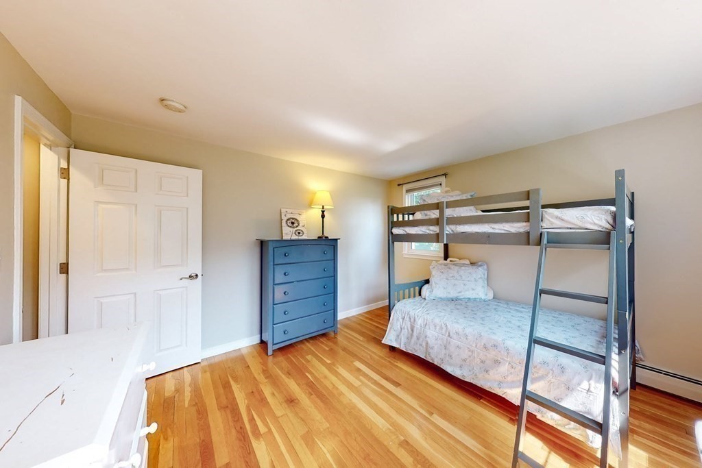 11 Stagecoach Road Medfield, MA 02052 - Photo 20 of 38 a bedroom with a bed and wooden floor