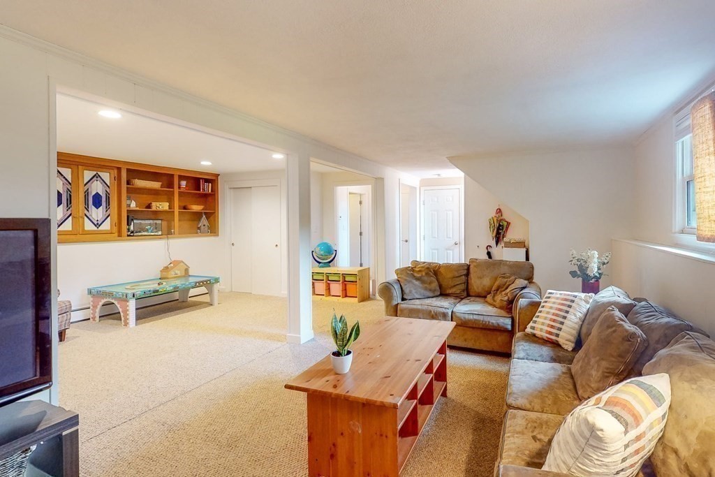 11 Stagecoach Road Medfield, MA 02052 - Photo 29 of 38 a living room with furniture and a flat screen tv