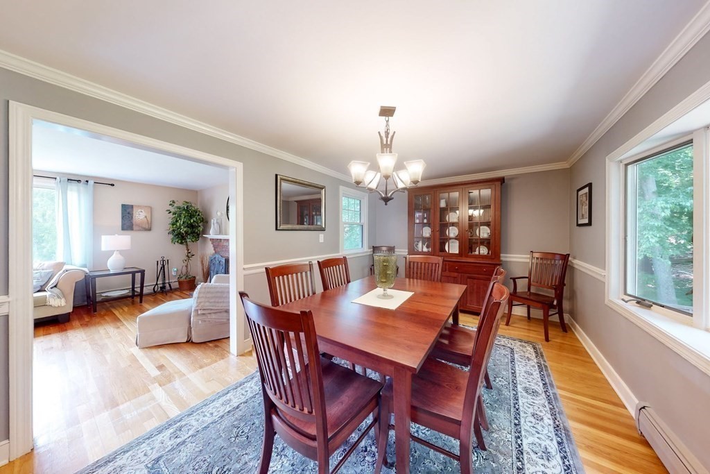 11 Stagecoach Road Medfield, MA 02052 - Photo 8 of 38 a view of a dining room with furniture window and wooden floor
