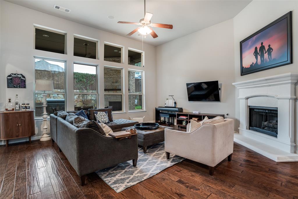3410 Challis Trail McKinney, TX 75070 - Photo 11 of 31 Living Room with gas fire place