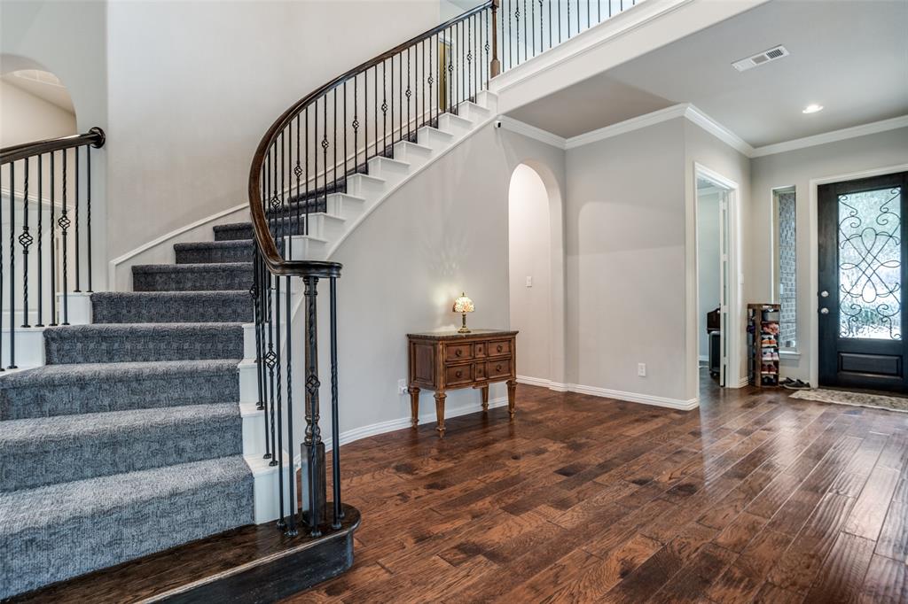 3410 Challis Trail McKinney, TX 75070 - Photo 17 of 31 Spiral stair case with Iron Balusters
