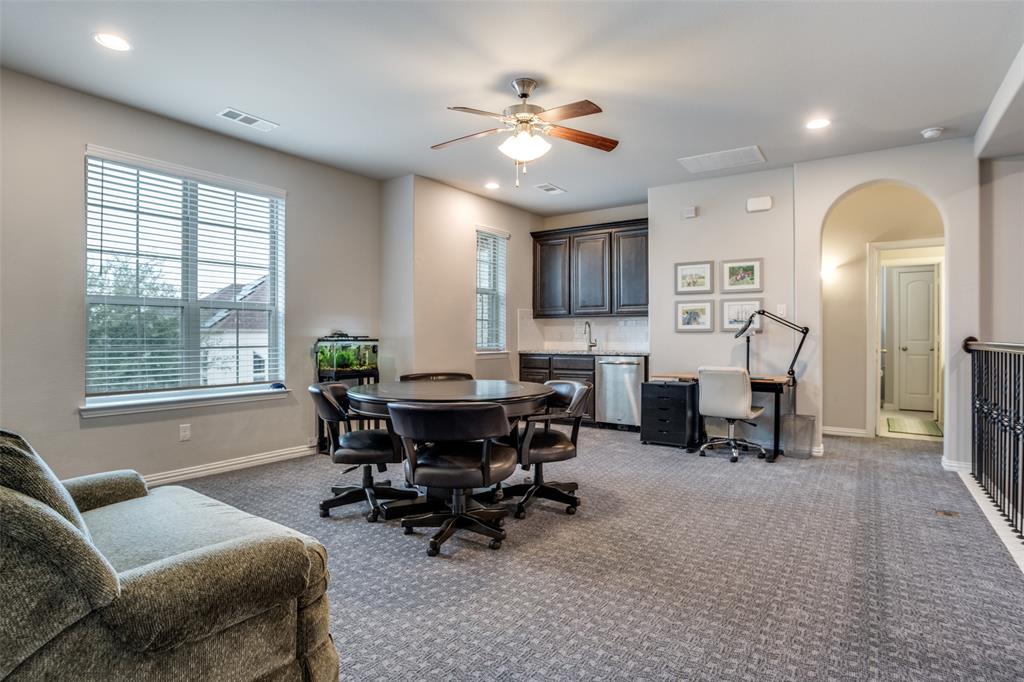 3410 Challis Trail McKinney, TX 75070 - Photo 19 of 31 Second floor flex space game room with wet bar