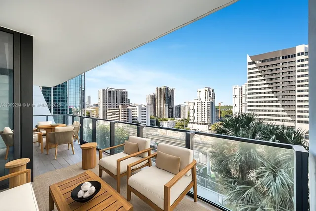 a view of balcony with balcony