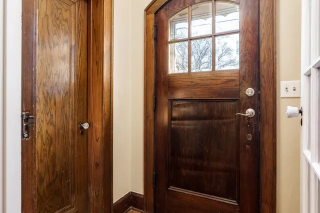 a view of front door