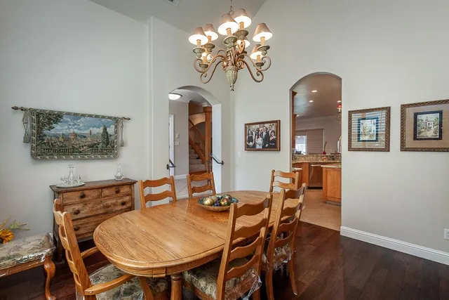 a bedroom with furniture and a bed