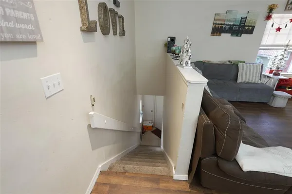 a living room with furniture and a couch