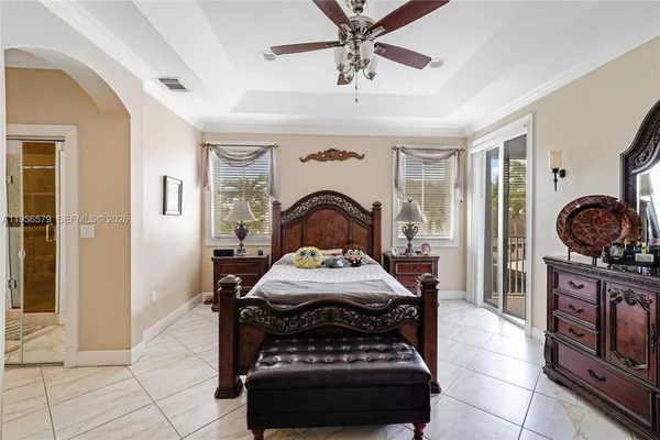 a view of balcony with furniture