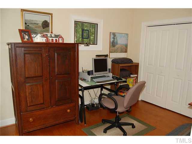 Home office, music room or playroom adjacent to the family room. Plenty of storage space in the extra deep closet.