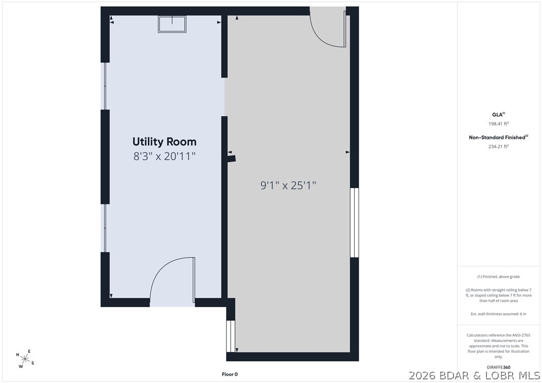 3584 Walnut Hills Road Stover, MO 65078 - Photo 46 of 46 Lower floorplan, not including extra storage space